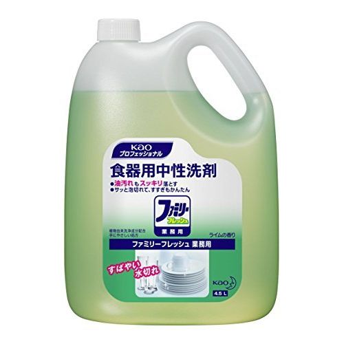 まとめ買い）花王 食器用中性洗剤 ファミリーフレッシュ 業務用 4.5L