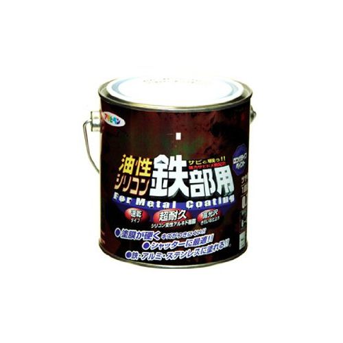 （まとめ買い）アサヒペン 油性シリコン鉄部用 0.7L 青 〔3缶セット〕