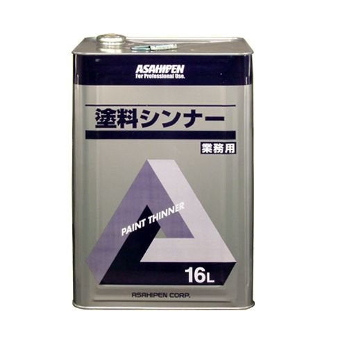 （まとめ買い）アサヒペン 塗料シンナー 16L 〔3缶セット〕