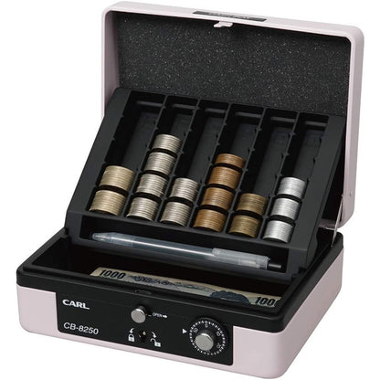 まとめ買い）カール事務器 キャッシュボックス 手提げ金庫 簡易レジ A6  