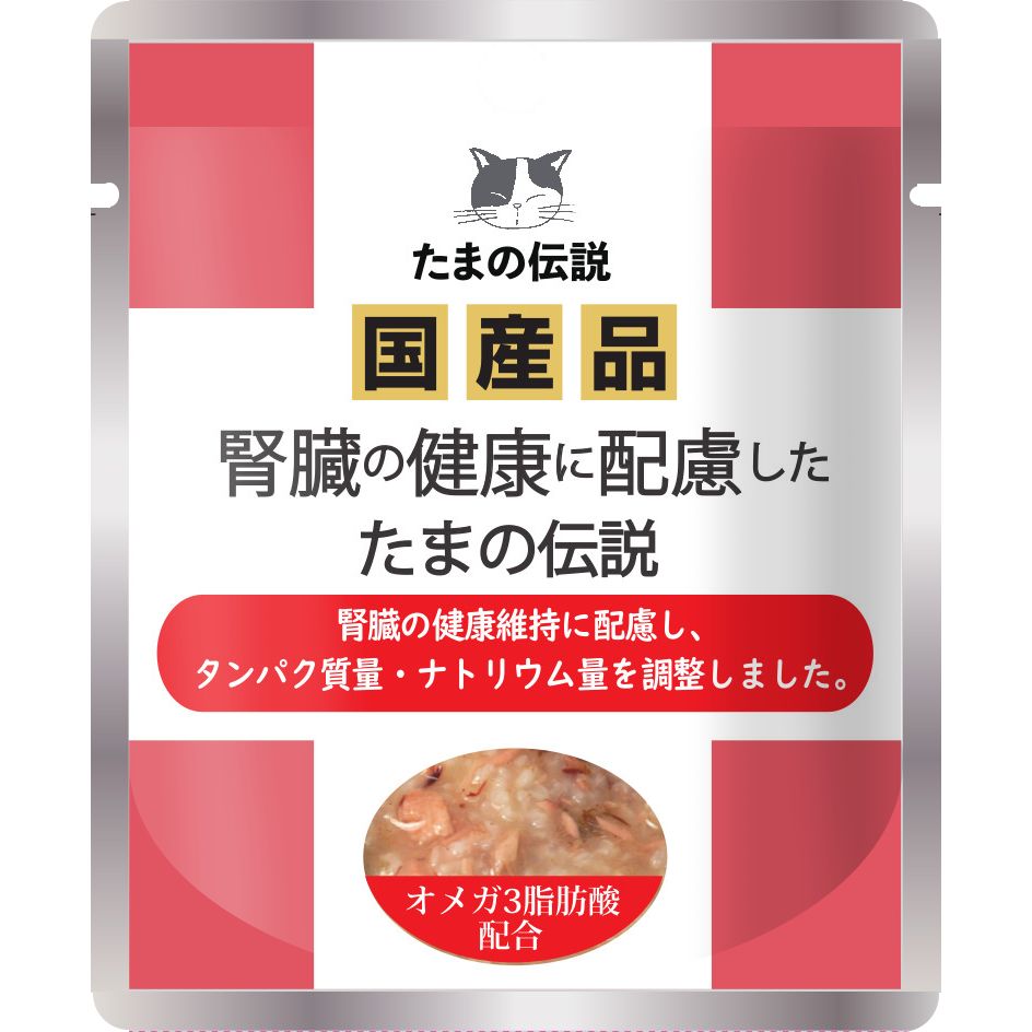 まとめ買い)三洋食品 腎臓の健康に配慮した たまの伝説 パウチ 40g 猫