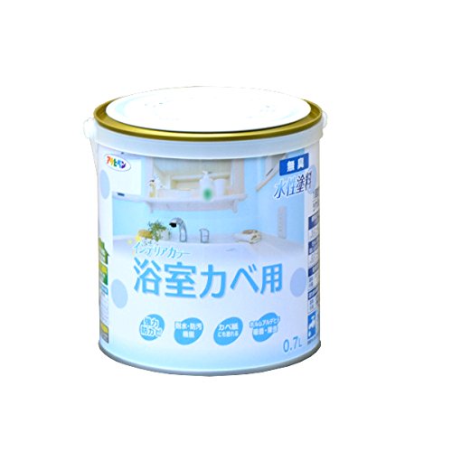 （まとめ買い）アサヒペン NEW水性インテリアカラー 浴室カベ用 0.7L ペールブルー 〔3缶セット〕