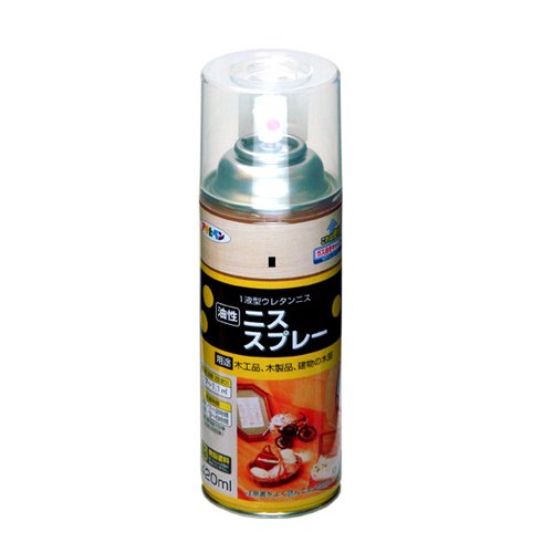 （まとめ買い）アサヒペン 油性ニススプレー 420ML ゴールデンオーク 〔3缶セット〕