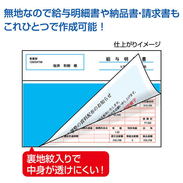 多様な ヒサゴ マルチプリンタ A4 裏地紋 2面 密封式 100枚 BP2009TN