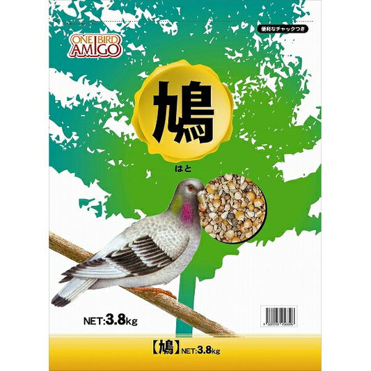 （まとめ買い）アラタ 小鳥用フード ワンバードアミーゴ 鳩 3.8kg 〔×3〕