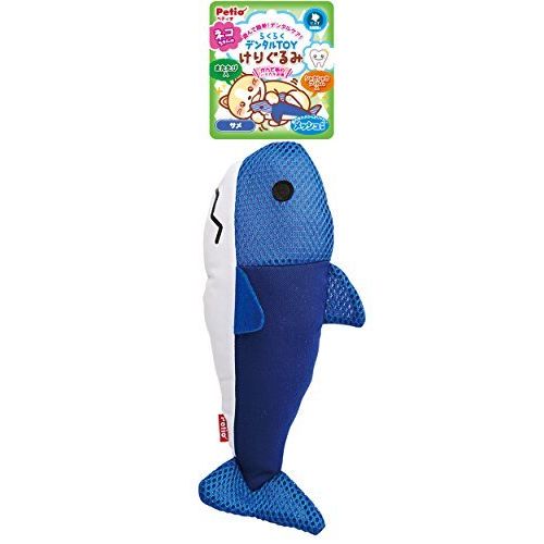 ペティオ 猫用おもちゃ らくらくデンタルTOY けりぐるみ サメ