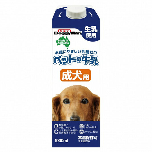 ドギーマン 犬用ミルク ペットの牛乳 成犬用 1L